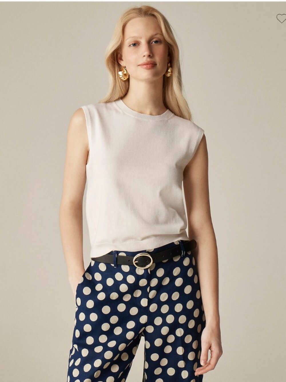 NWT Featherweight Cashmere-blend Cropped Sweater Shell